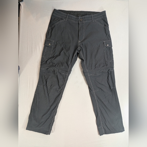 Kuhl Liberator Pants Mens 38x32 Gray Convertible Stealth Zip Off Hiking Outdoor - Picture 1 of 9